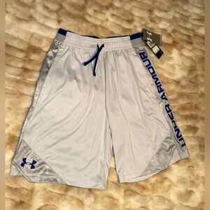 *NWT* Grey Under Armour Athletic Shorts. Size Boys Large.